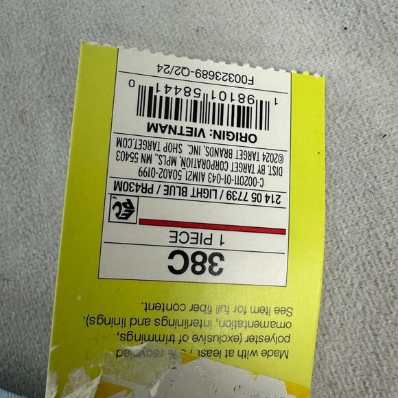 All In Motion Sports Bra 38C High-Support Adjustable Straps Zip Front Blue - Picture 6 of 14